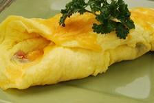 Cheddar and Ham Omelet