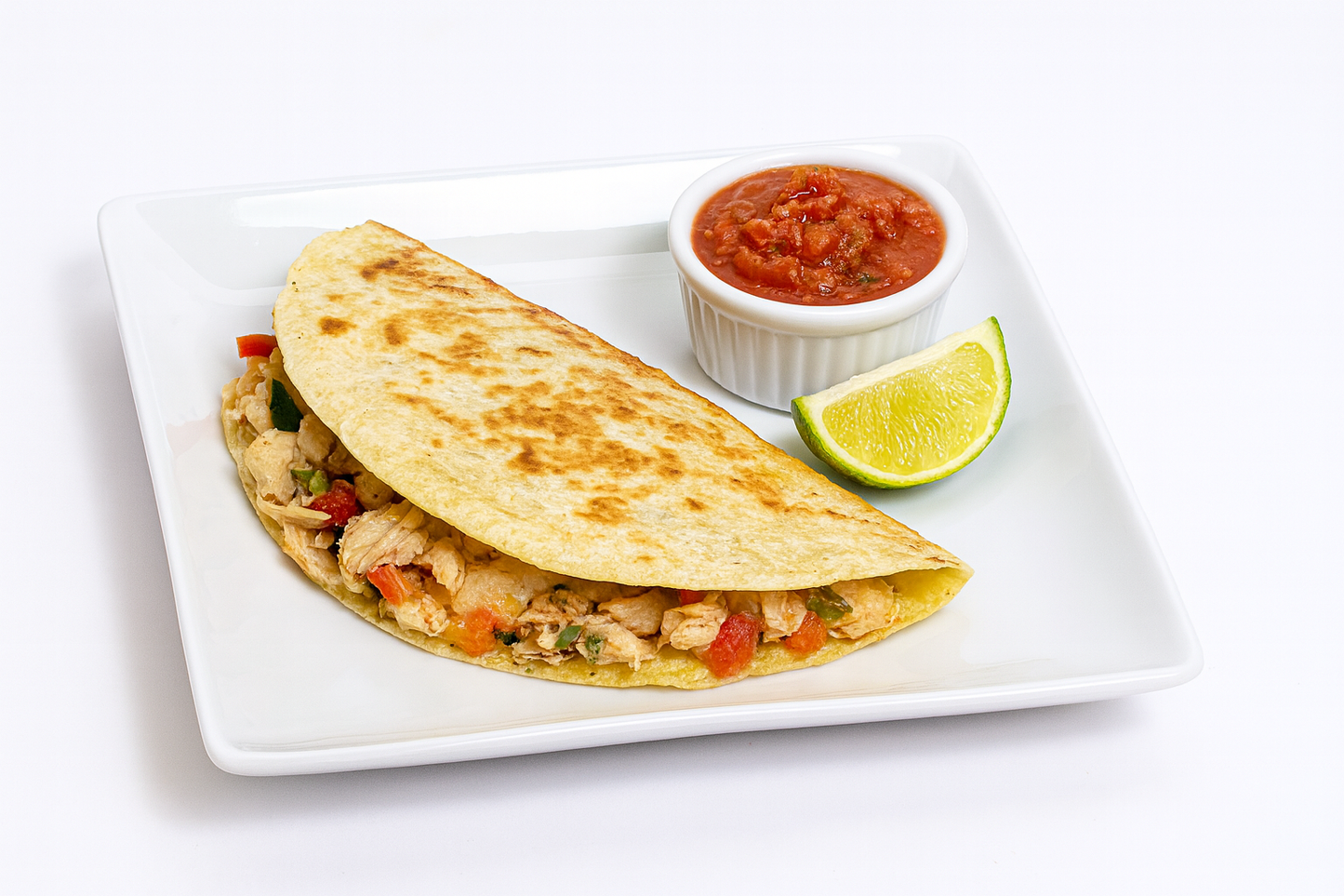 Chicken Quesadilla w/ Salsa (FF)