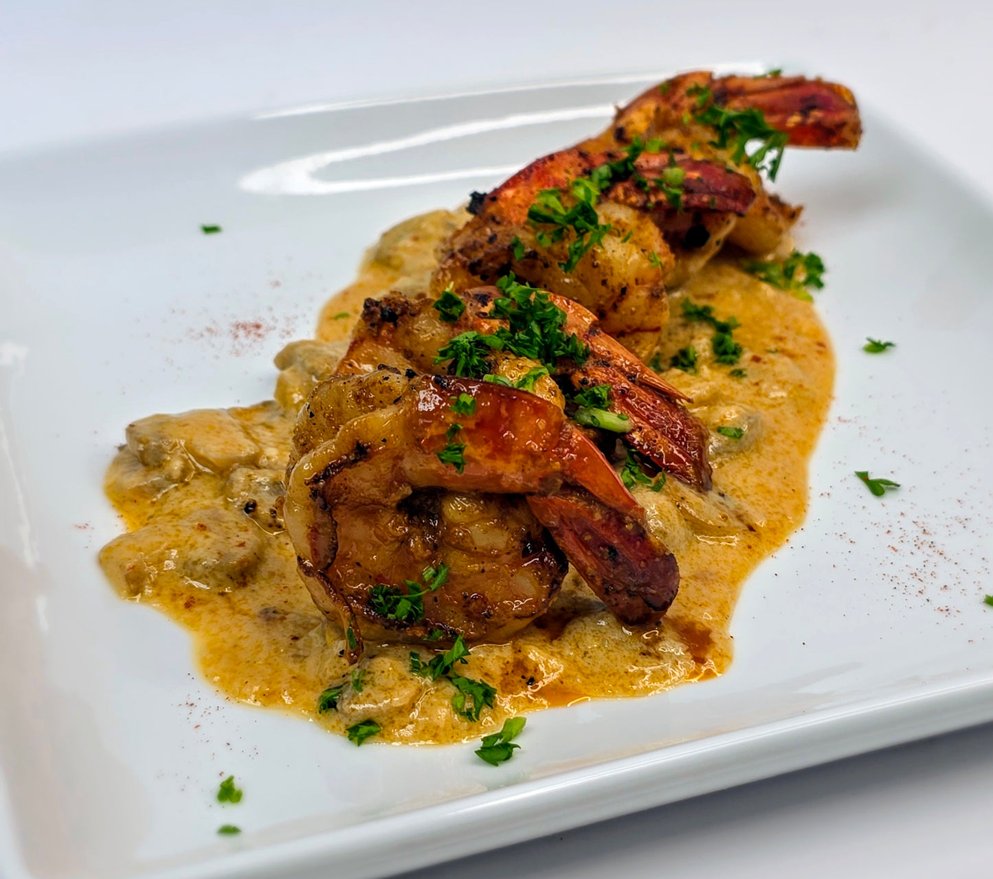 Cajun Tiger Shrimp with Creamy Mushroom Sauce (FD)