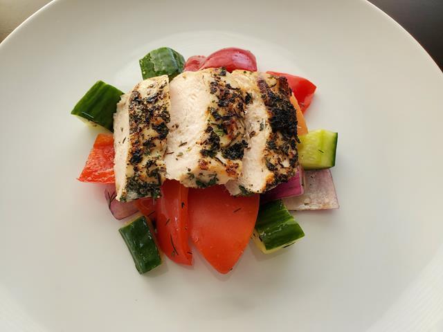 Herb Chicken w/ Greek Vegetables (FB)