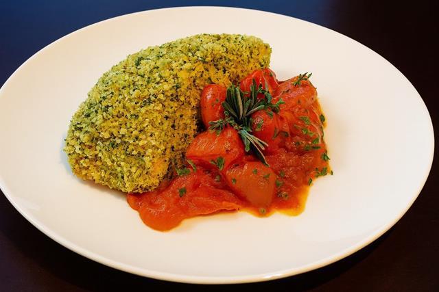 Herb Crusted Salmon with Tomato Compote (FD)