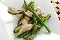 Sauteed Asparagus and Shitake Mushrooms