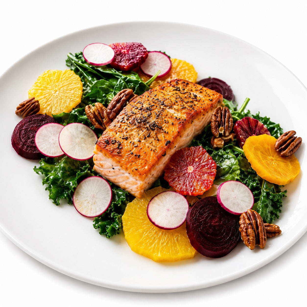 Seared Salmon with Citrus Beet Salad (SIG)