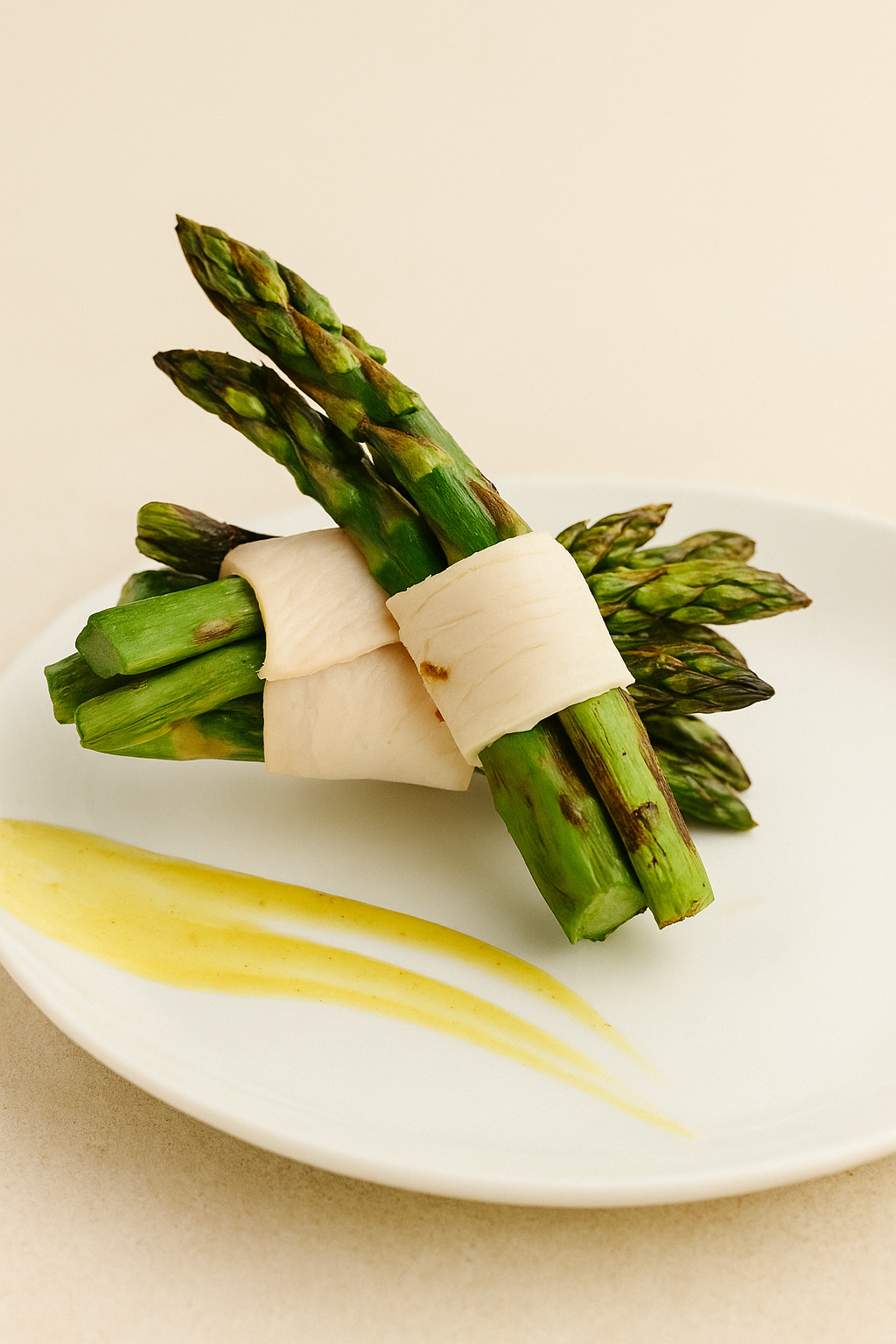 Turkey Wrapped Charred Asparagus