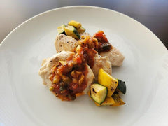 Chicken cutlets with Italian Vegetables