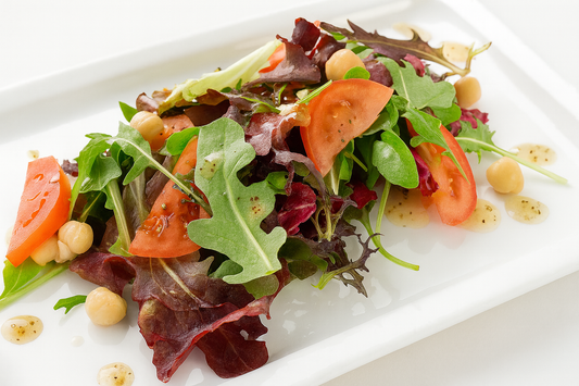 Babygreens, Tomatoes, & Garbanzo Beans (FDSAL)