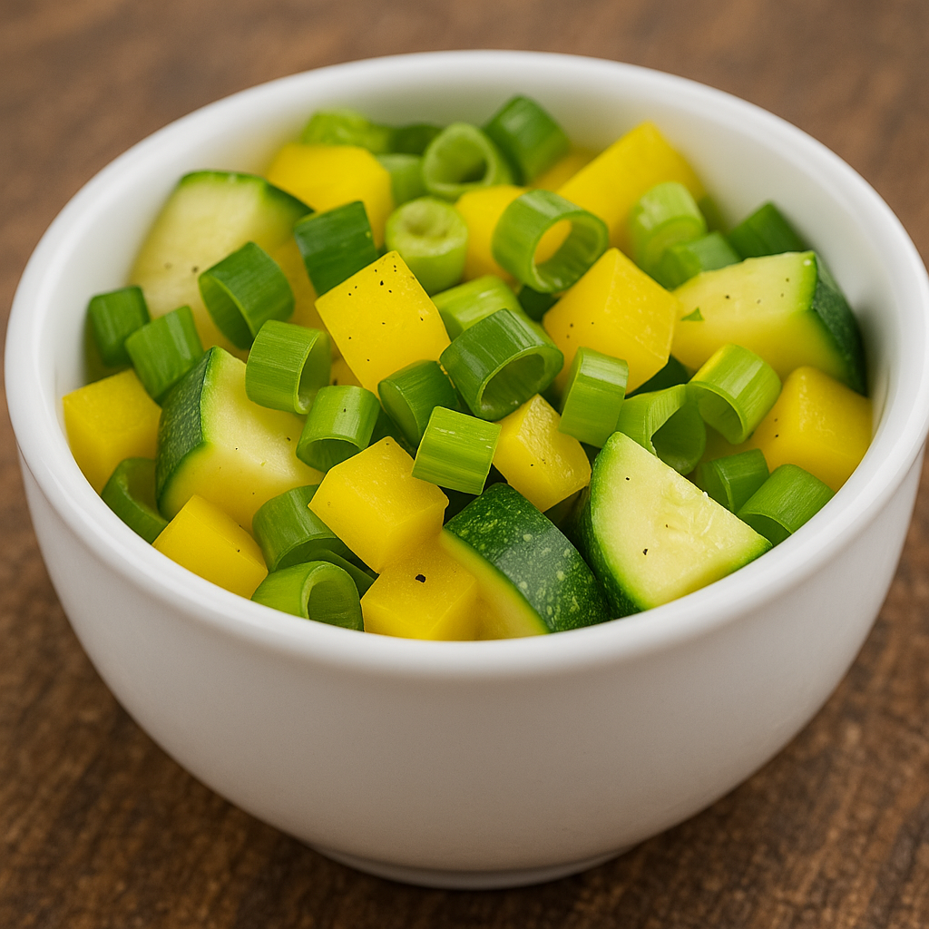 Zucchini, Scallions, and Yellow Peppers (FB)