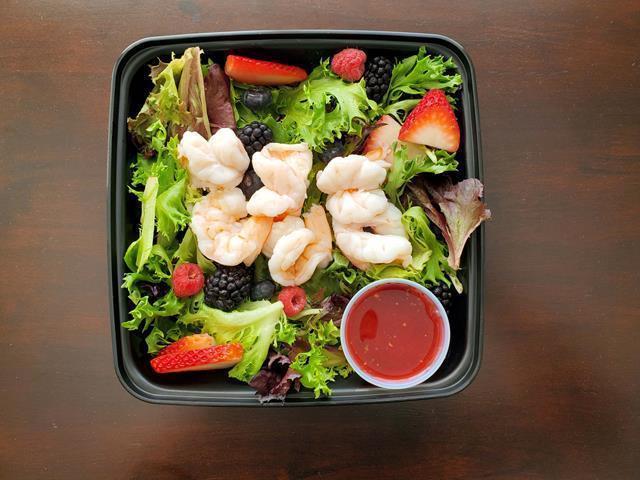 Poached Shrimp and Berry Salad (FB)