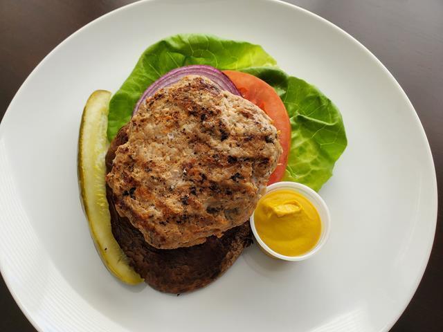 Portobello Mushroom Turkey Burger (FF)