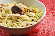 Sauteed Cabbage and Shitake Mushrooms