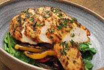 Vegetarian Grilled Soy Chicken and Vegetables