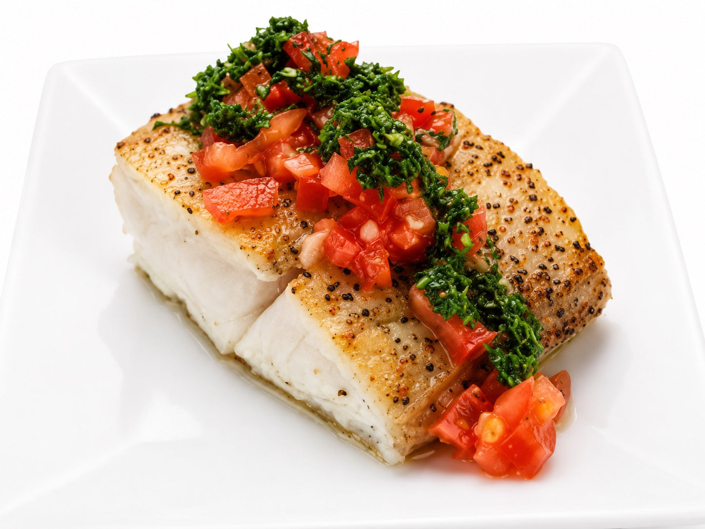 Grilled Bruschetta White Fish (SIG)